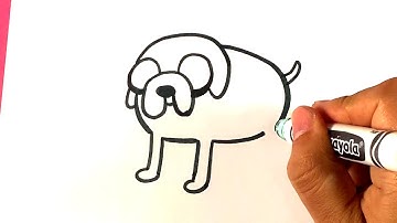 How to Draw Adventure Time - Jake - Easy Draiwng Lessons