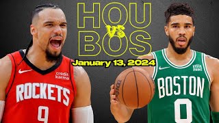 Houston Rockets vs Boston Celtics Best Game Highlights - January 13, 2024 | 2023-2024 NBA Season