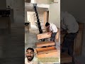 Modern wooden staircase assembly #shortsfeed #shortsvideo #trending #viralshorts #woodworking