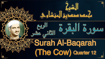 المصحف المعلم للشيخ محمد صديق المنشاوي | سورة البقرة - الربع 12| Quran Moalim | Surah Al-Baqarah