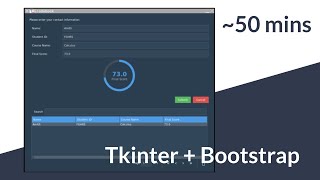 Tkinter   Bootstrap Theme - ttkbootstrap - Complete App