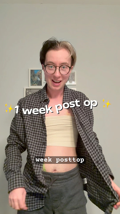 1 week post op 🤩 #ftm #ftmtransgender #topsurgery #transman #genderaffirmingcare #ftmtransition
