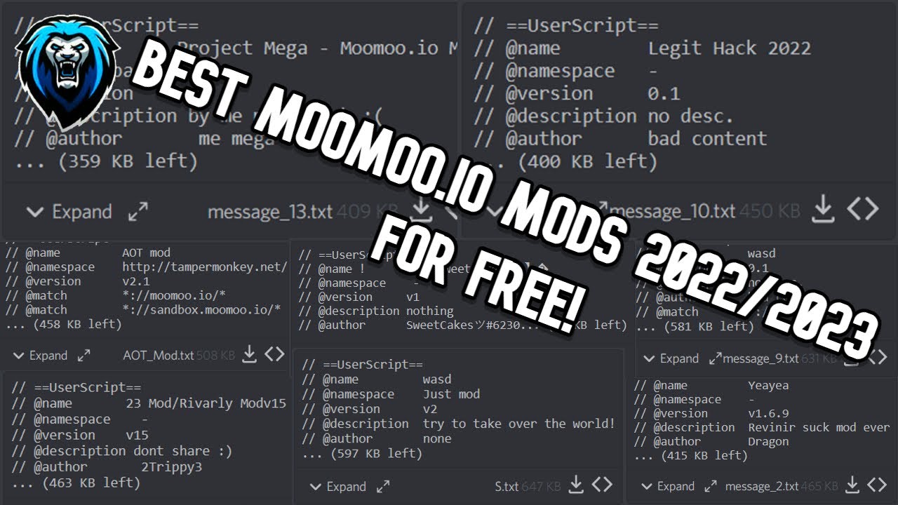 Moomoo.io You Must Join This Server To Get Best Mods!