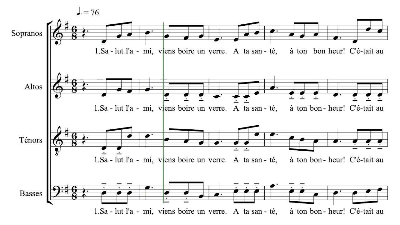 HUWILER Pierre  "Le bon temps"  tutti SATB