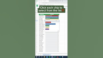 Drop-down Chips in GSheets‼️