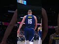 The perfect touch to end the half 🤯 #nba #nuggets #basketball #jokic