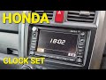 Honda CRV Clock Change Plus Clock Settings