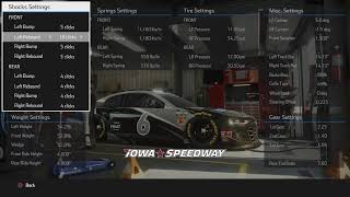 NASCAR Heat 5 Custom Cup setup Iowa