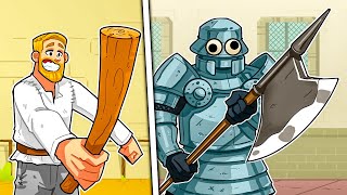 Upgrading My Peasant Into The Ultimate Knight In Totally Accurate Knight Simulator Half Sword