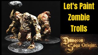 Dungeon Saga Origins, Let's Paint, Zombie Trolls, Mantic Games.