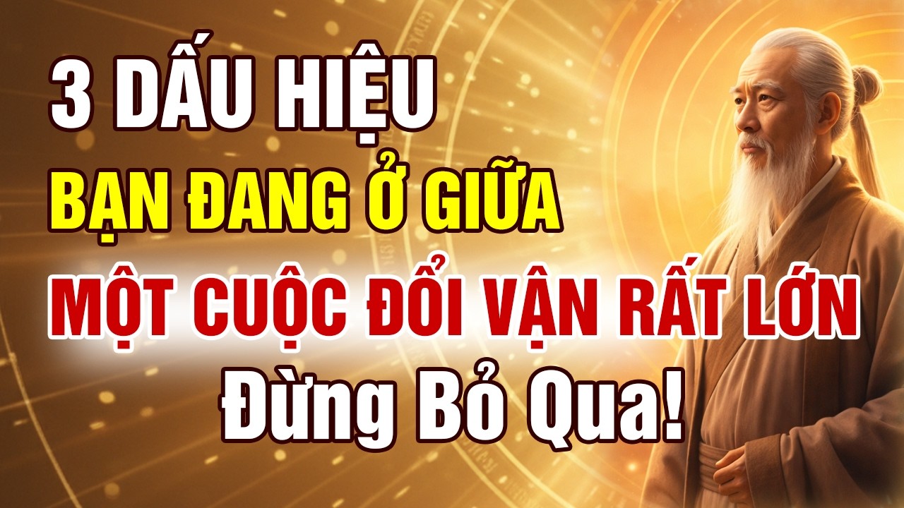 3 dấu hiệu cho thấy bạn đang ở giữa một cuộc đổi vận rất lớn | VẬN MỆNH NHÂN SINH