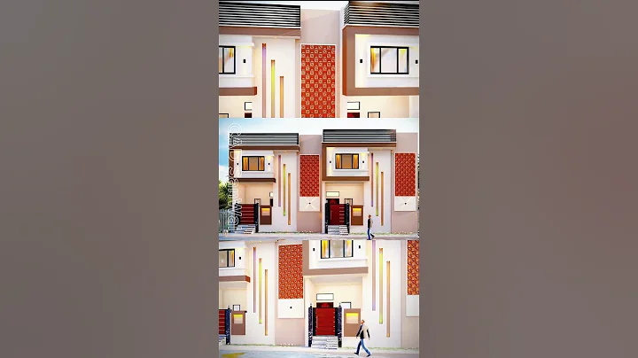 Modern House Front Elevation in Lumion #viral #3ddesign #lumion #elevation #ytshorts