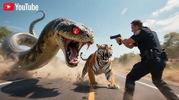 Brave Heroes Save Hyperactive Tiger from Giant Python’s Terrifying Attack 🐍