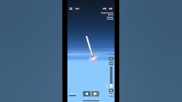 Landing a falcon 9 booster with almost no fuel in #sfs #sfshorts #spaceflightsimulator #spacex
