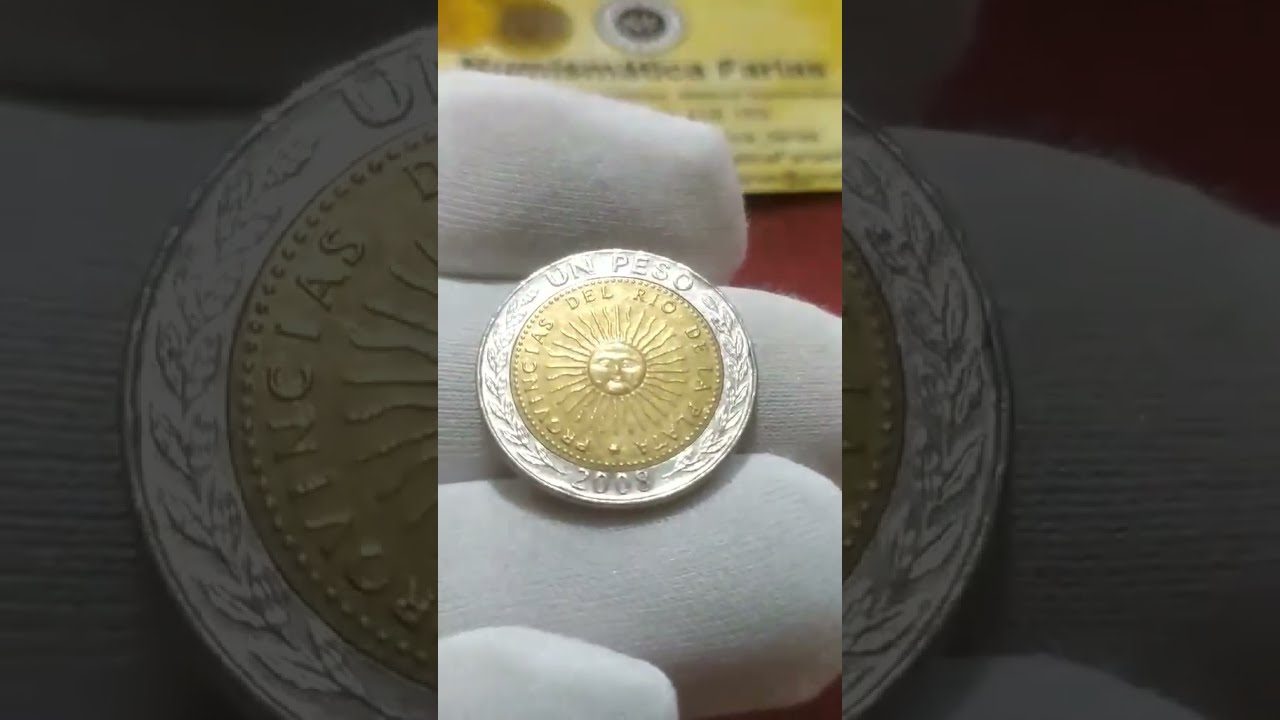 MOEDA ARGENTINA 1 PESO 2008 BIMETÁLICA
