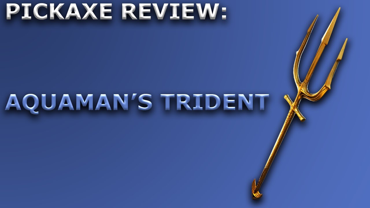 Aquaman's Trident Pickaxe Review + Sound Showcase! ~ Fortnite Battle Royale