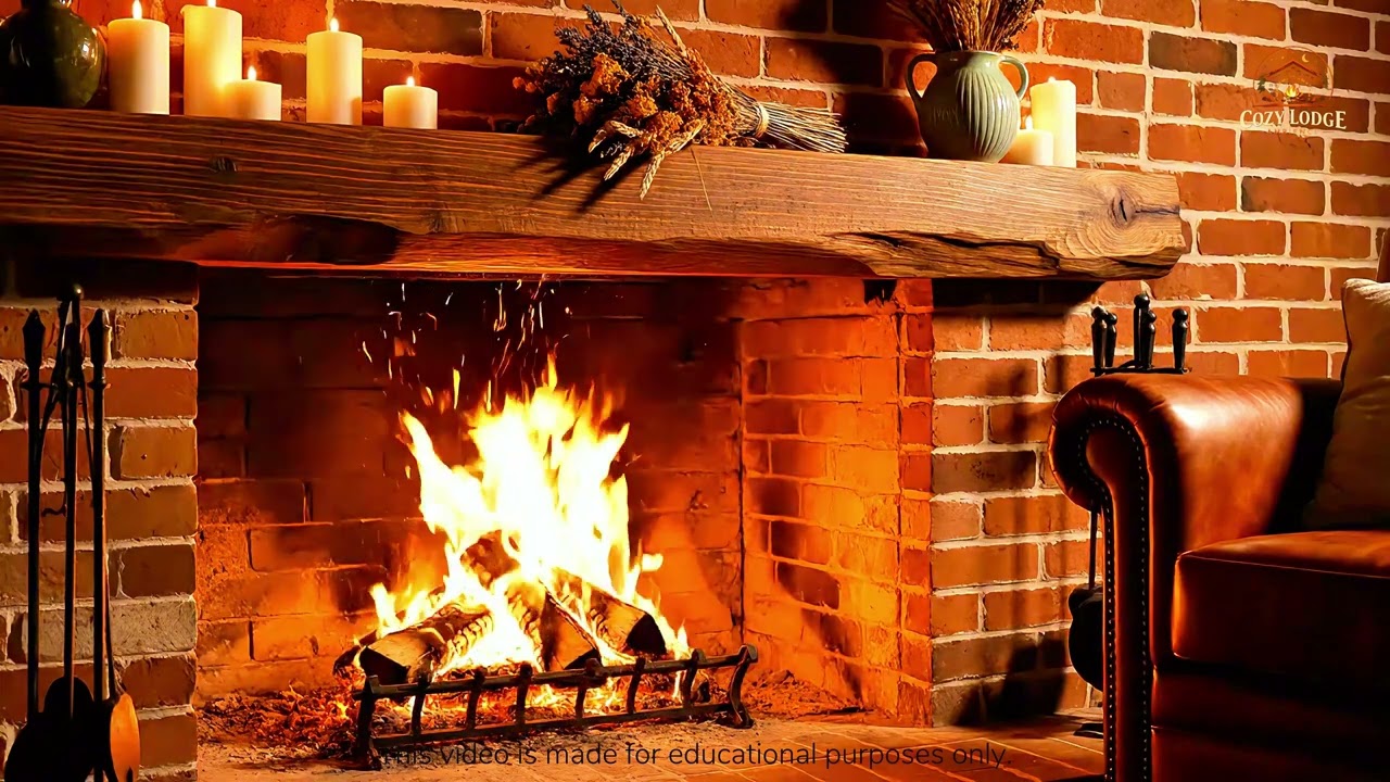 Fireplace Sounds Only 🔥 Deep Sleep & Relaxing Ambience