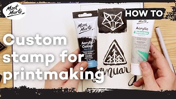 How to create custom stamps for printmaking with polymer clay