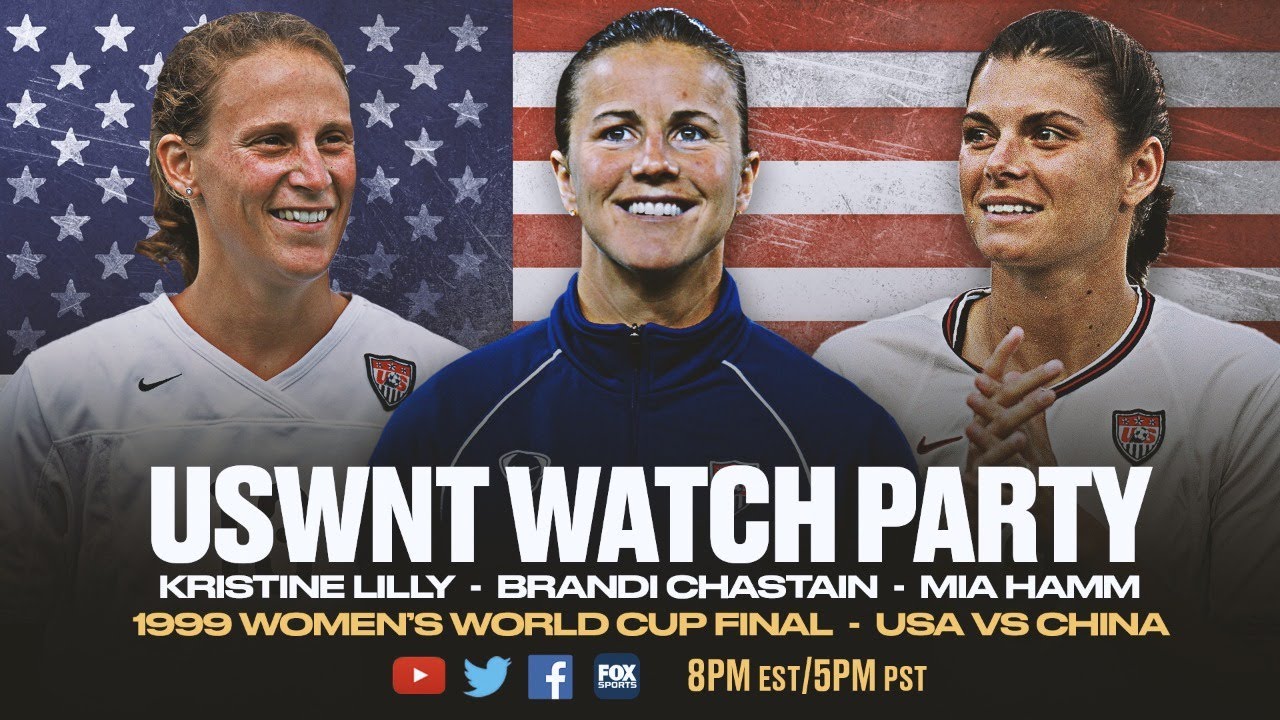 1999 Womens World Cup Final USWNT Watch Party with Mia Hamm, Brandi Chastain, Kristine FOX SOCCER