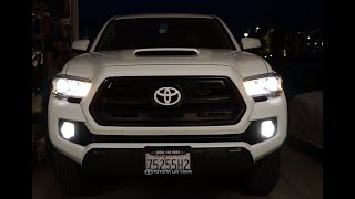 EASY 201620 3rd Gen Tacoma SR Fog Light Install: NO SWITCH/STALK