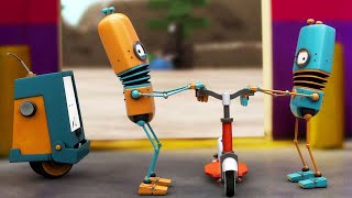 Robotik - Scooter For Two | Funny Cartoons For Kids | Cartoon Crush by Cartoon Crush - Kids Cartoon 5,990 views 4 weeks ago 2 minutes, 31 seconds