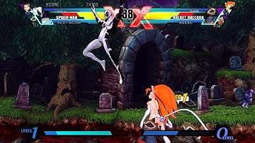 ULTIMATE MARVEL VS. CAPCOM 3: Rocket raccoon/Spider-Man/Chun-li Arcade Playthrough