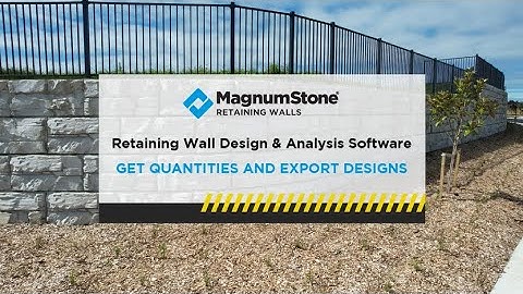 MagnumStone CTI Wall Design Software - Tutorial 4 - Get Quantities and Export Designs
