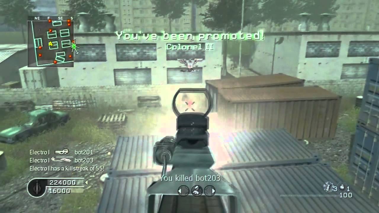 Call Of Duty 4 - 10th Prestige Hack - Gameplay (Bots) - YouTube