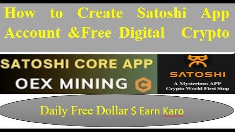 Satoshi App Free Airdrops New Update 2023 | How to Earn Free Openex & Core Coin #itdo3965