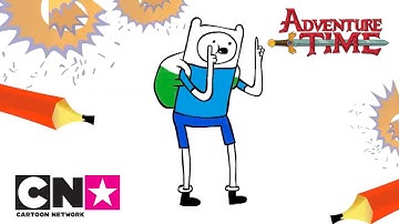How to Draw Finn | Adventure Time | Cartoon Network