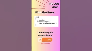 NCODE #49 | Find the Error | Comment your Answer Below | #coding #ncodeseries #ncode #coding #code.