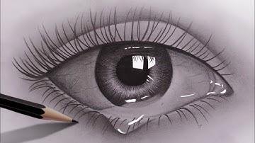 How to draw realistic eyes for beginners with pencil | Pencil Sketch Video | Easy to draw