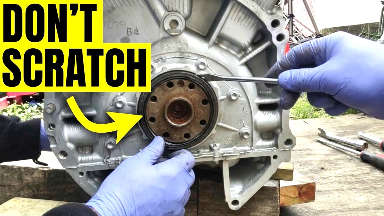 Replacing a Rear Main Seal 3MZ-FE Toyota Engine Step-by-Step - YouTube