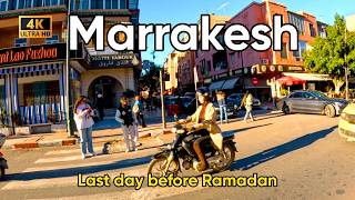 Marrakesh Before Ramadan 🇲🇦 Real Local Life in Gueliz Before the Holy Month | 4K Walking Tour
