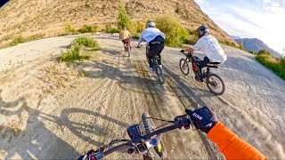 I RACED THE FASTEST DOWNHILL RIDERS ON TUNED ELECTRIC PITBIKES!!