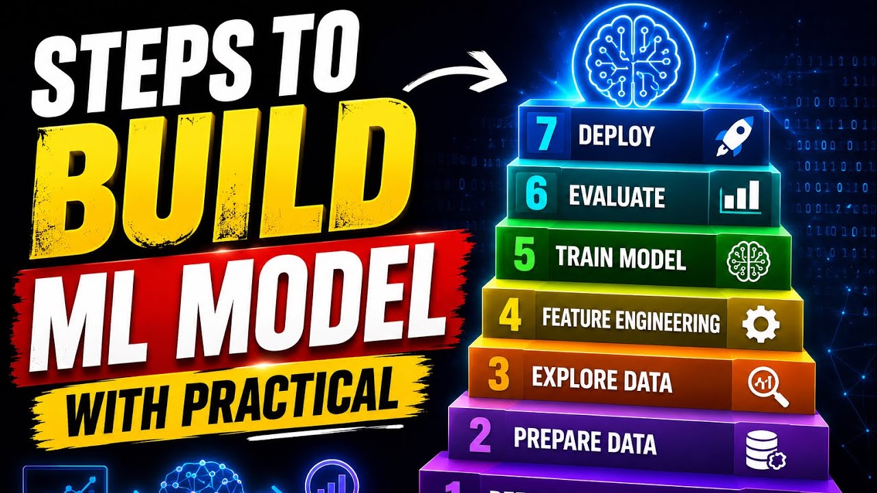 Basic Ml Build Build a ML Model in 7 Steps (Step-by-Step Tutorial for Beginners with ...