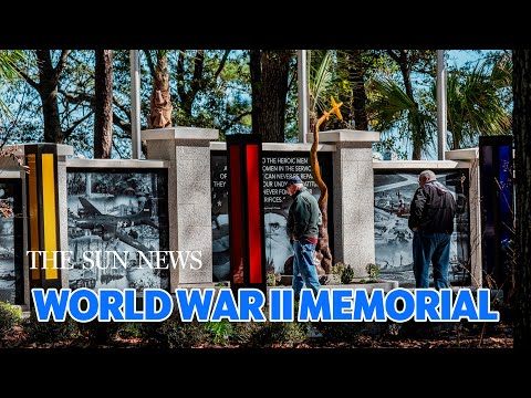 "Up, Up And Away" Sculpture Revealed At Myrtle Beach's New World War II Memorial