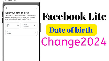 How to change Date of birth on facebook Lite 2024 | Facebook date of birth change 2023 | FB Lite