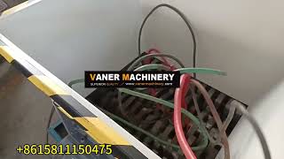 Vaner machinery American customer customized EB500 double-shaft shredder to crush cables