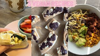 3 Easy Vegan Recipes - Breakfast, Lunch, Dessert! by Jacqueline Weiss 485 views 3 months ago 6 minutes, 13 seconds