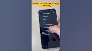 Where I can find USB settings in Samsung? #techtips #tutorial #howto #samsunggalaxy #shorts