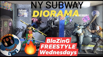 Action Figure DIORAMA 1/12 NY SUBWAY TRAIN STATION 🔥 BlaZinG FREESTYLE Wednesdays