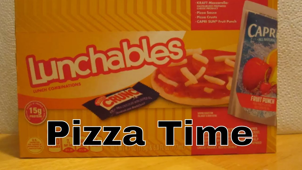 Lunchable Pizza with Pepperoni Review YouTube