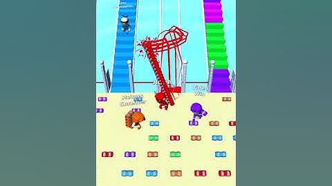 Bridge Race All Levels Gameplay Android,ios Level 528 #shorts