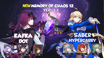 E0S0 Kafka/Hysilens/Black Swan DOT x E0S1 Saber Team | MOC 3.5 | Honkai Star Rail F2P