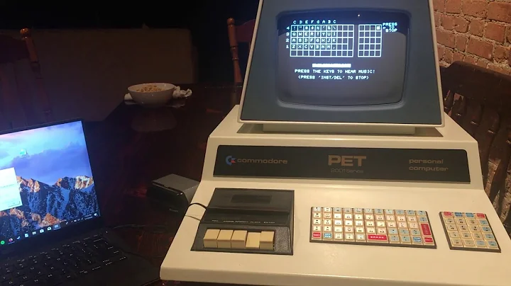 Digital Music on a 1977 Commodore PET 2001-8