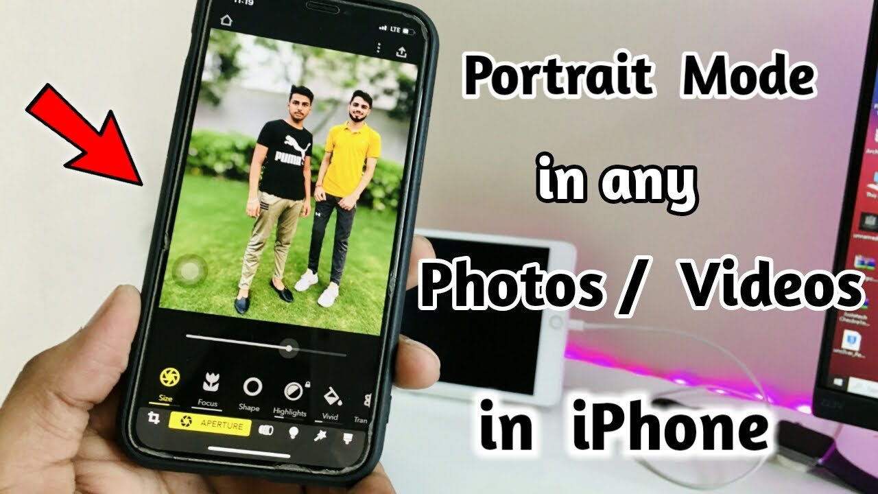How to Apply Portrait Mode (Bokeh Effect) in any Photo in iPhone - YouTube