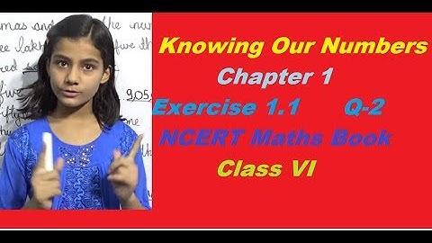 NCERT Maths Book Class 6 Chapter 1 Knowing Our Numbers Ex 1.1 Q 2