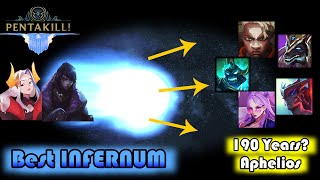 Best APHELIOS INFERNUM Plays 2022 Season | (200 Years Combo) ONE SHOT PENTAKILL | Rose Alune