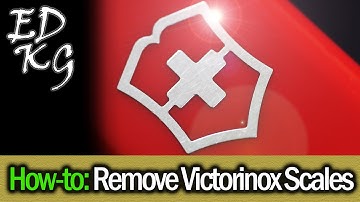 Removing Handle Scales: Victorinox Swiss Army Knife (SAK)
